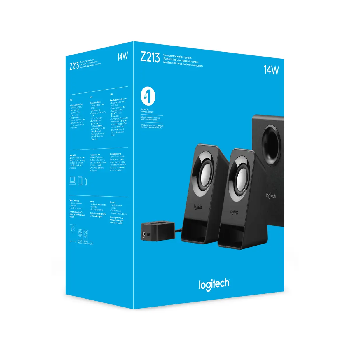 Z213 2.1 loudspeaker 7 W 3.5 mm cinch