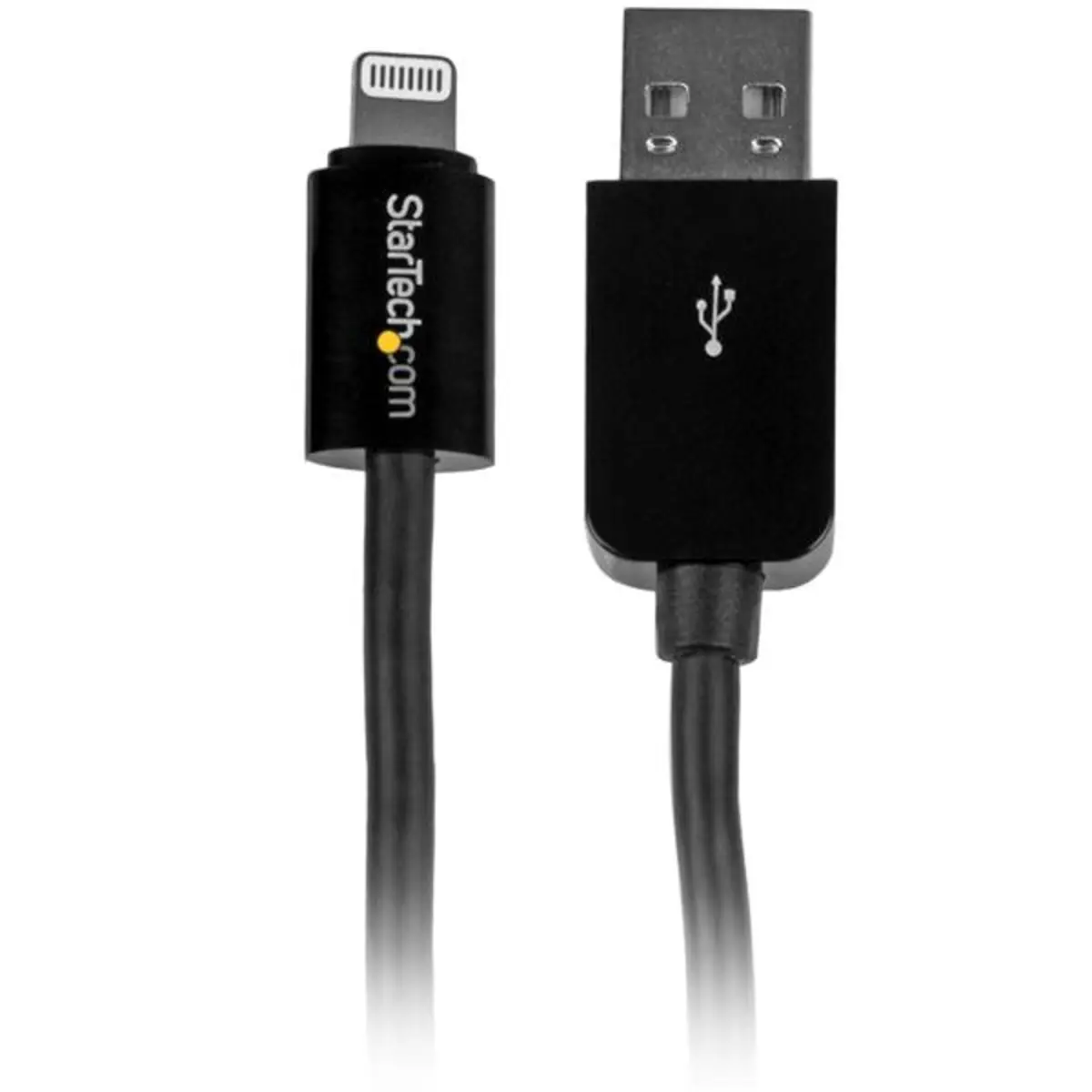 Lightning auf USB Kabel Stecker/Stecker schwarz 3m