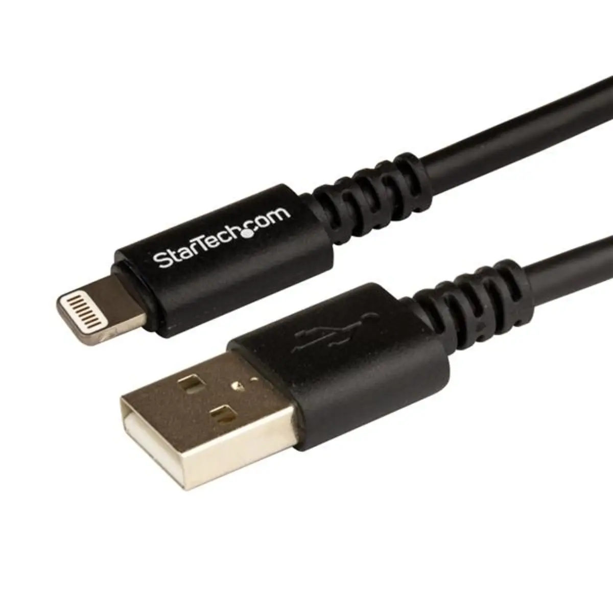 Lightning auf USB Kabel Stecker/Stecker schwarz 3m