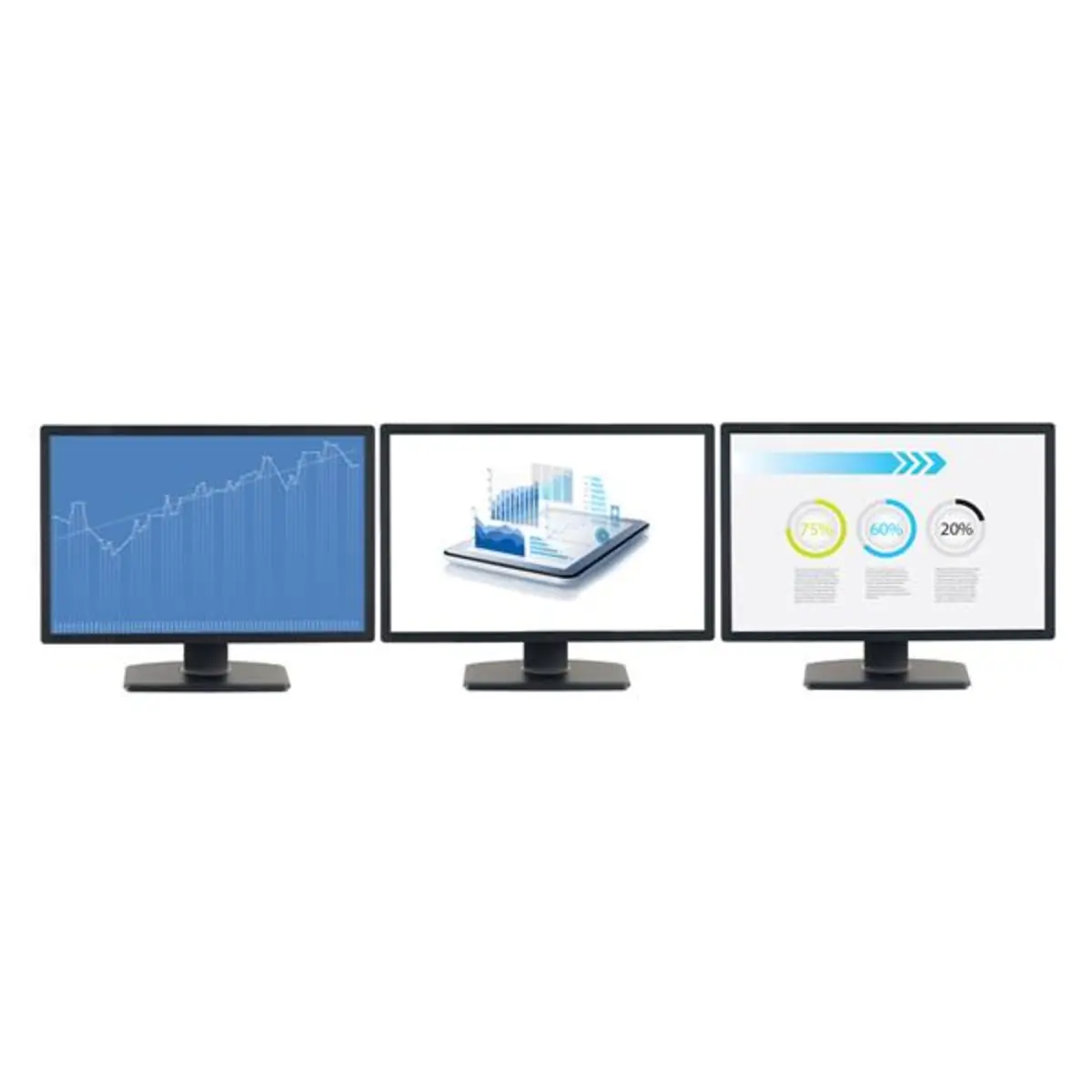 Multi Stream Transport Hub DisplayPort 3 Ports Schwarz