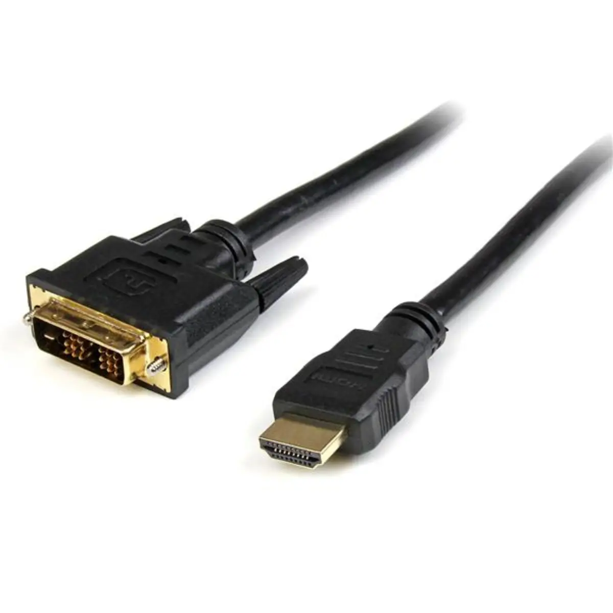 HDMI auf DVI-D Adapterkabel Stecker/Stecker schwarz 0,5m
