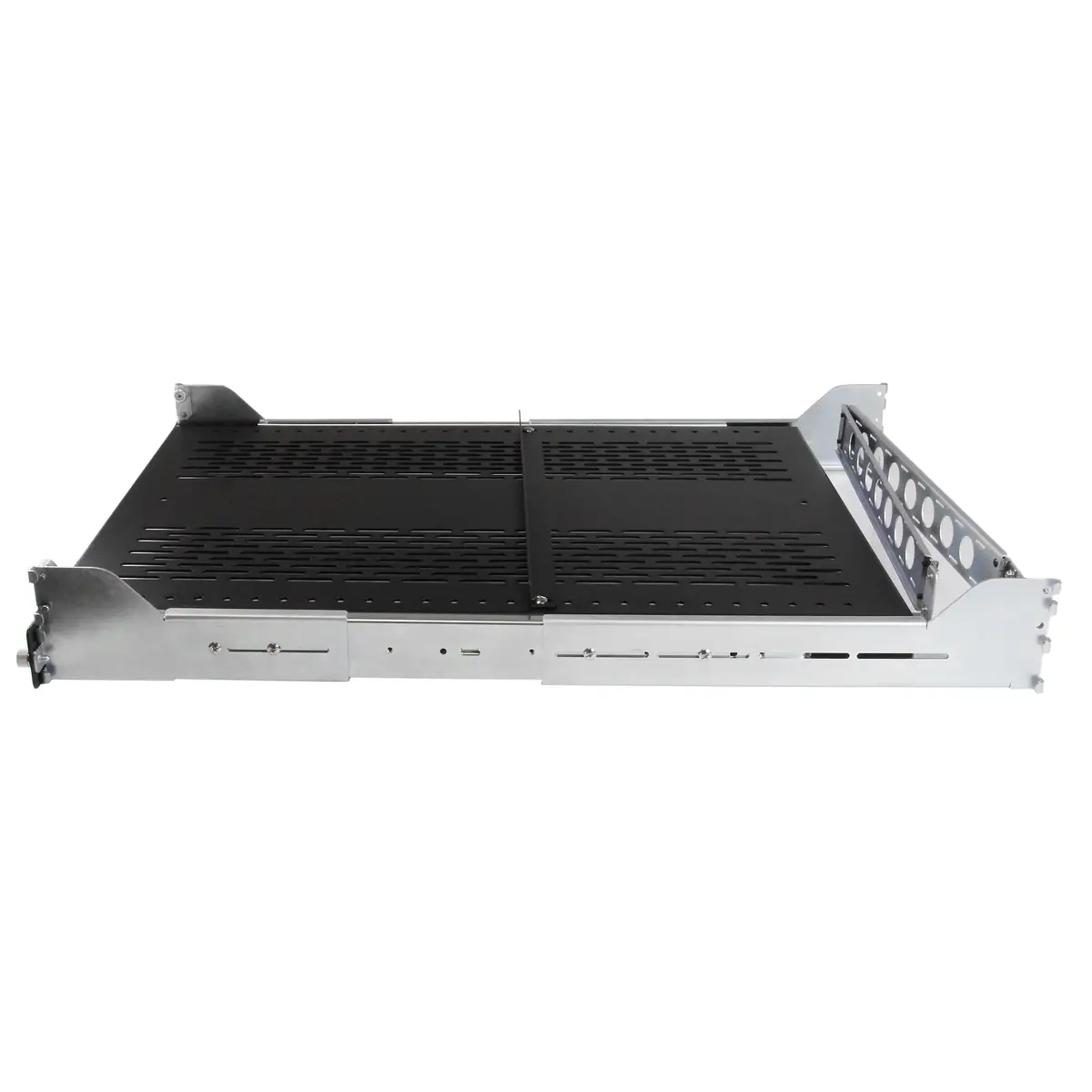 2HE ausziehbarer belüfteter Fachboden für 19" Serverschrank