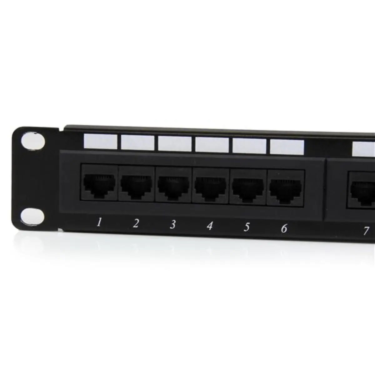 24-Port 1HE Rackmount Cat6 Patch Panel schwarz