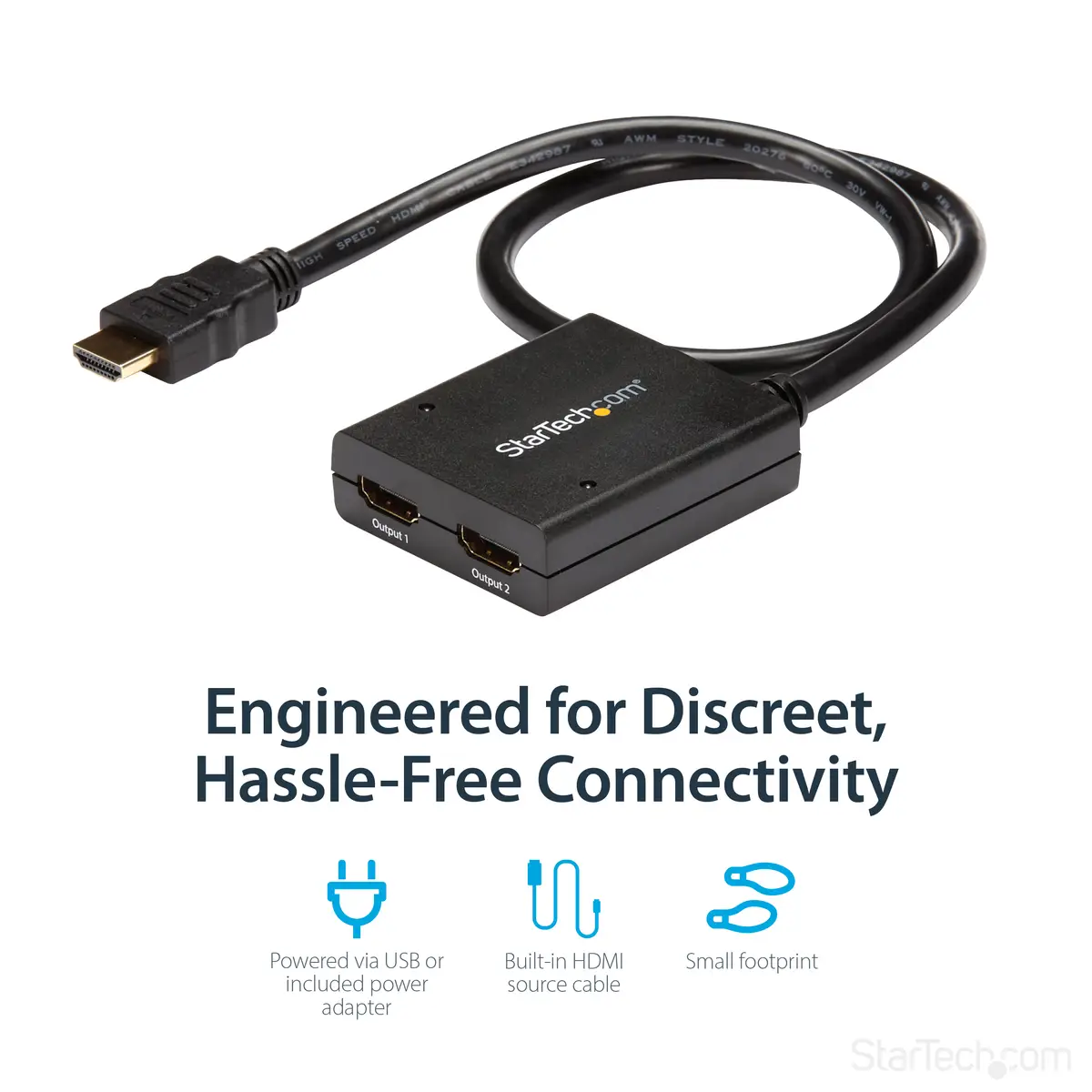 StarTech 2 Port 4K HDMI Video Splitter