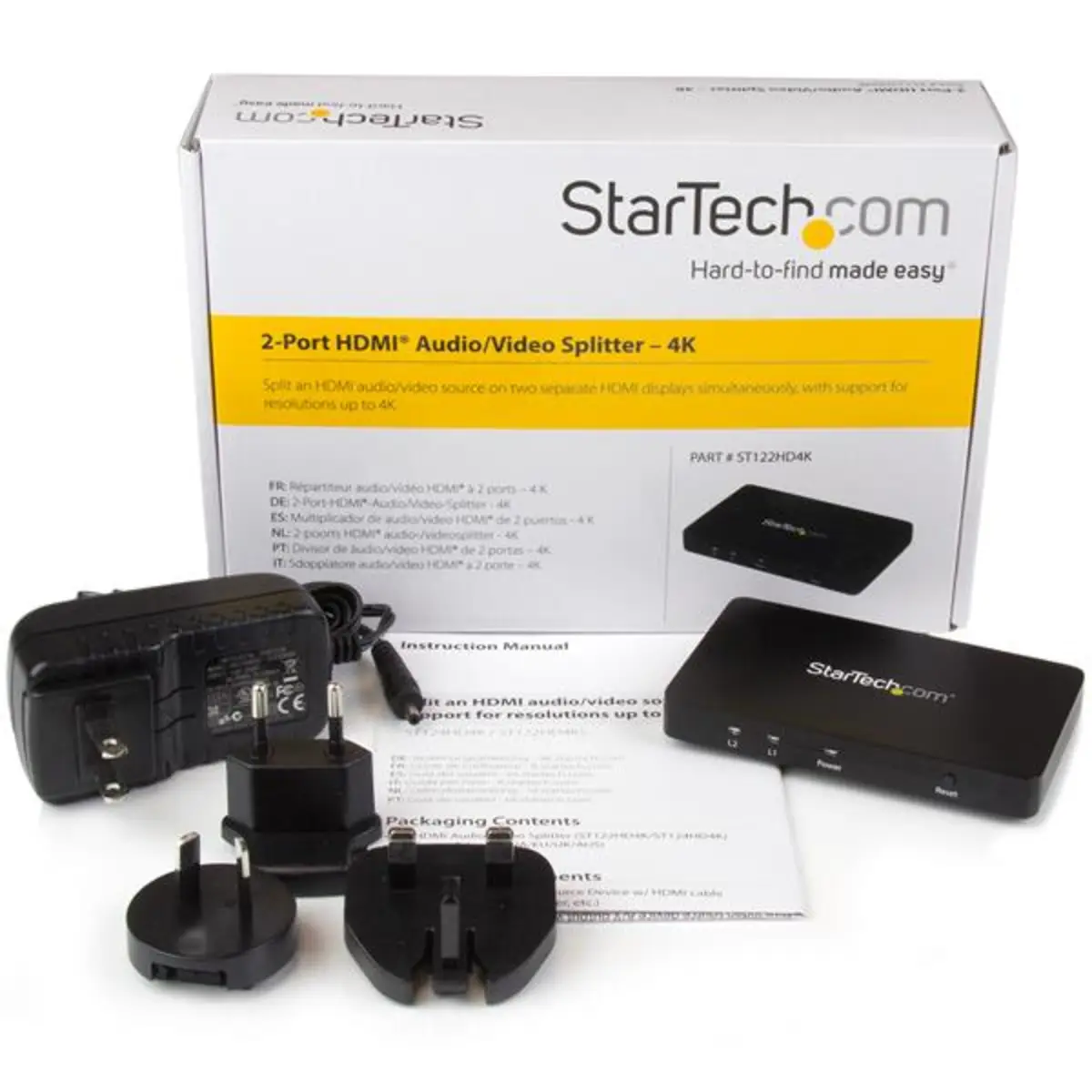 StarTech 2-Port 4K Video Splitter