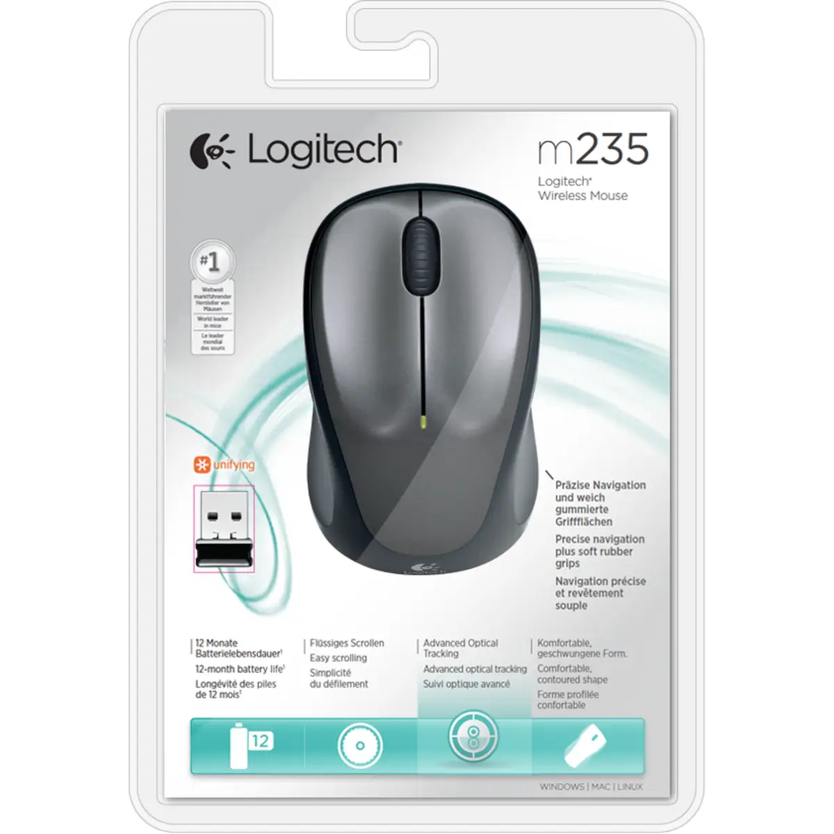 anthracite Mouse M235 3-Keys black