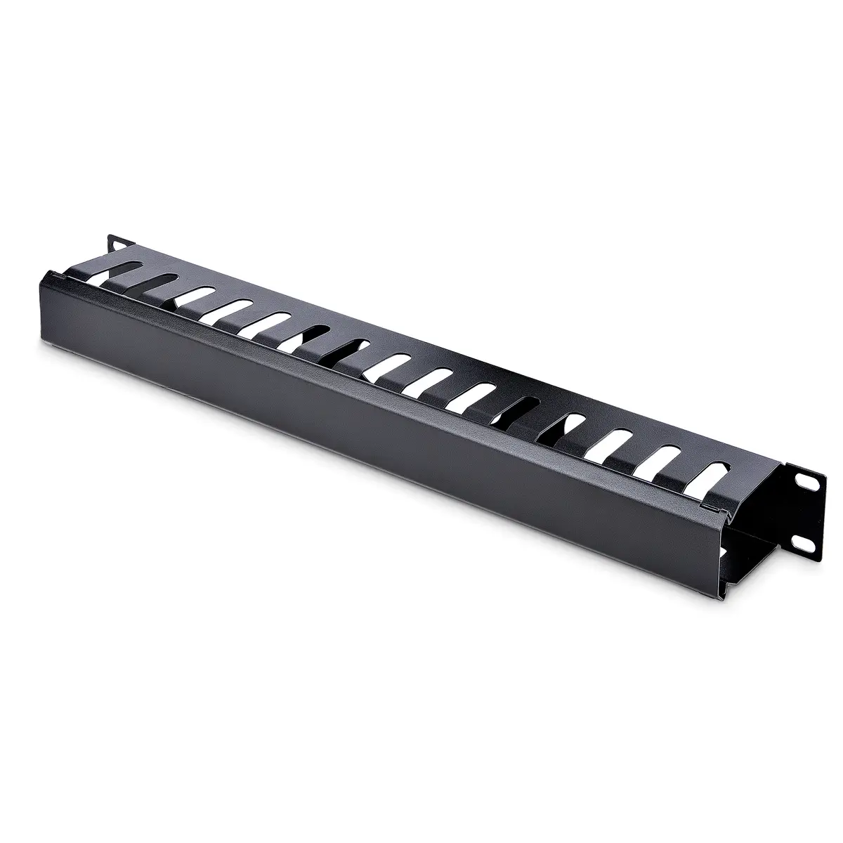1 HE 19" Rangierpanel/Kabelordner Kabelmanagement mit Abdeckung