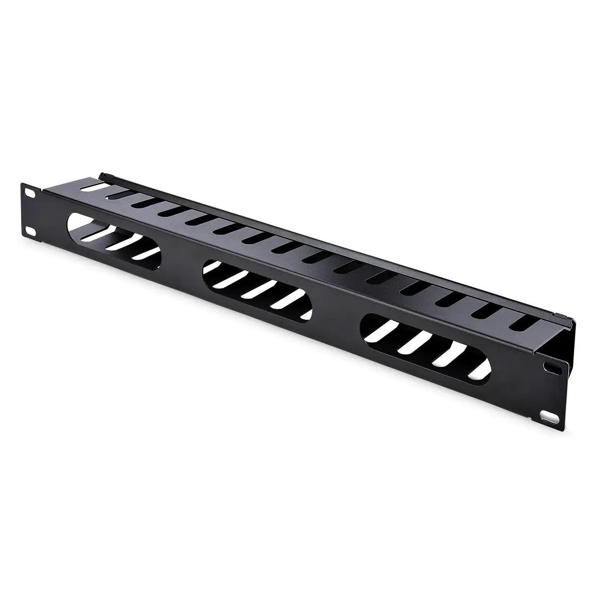 1 HE 19" Rangierpanel/Kabelordner Kabelmanagement mit Abdeckung