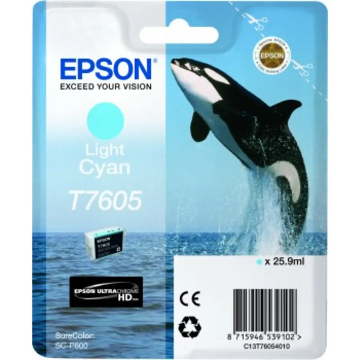 Ink Cartridge T7605 bright Cyan 26ml