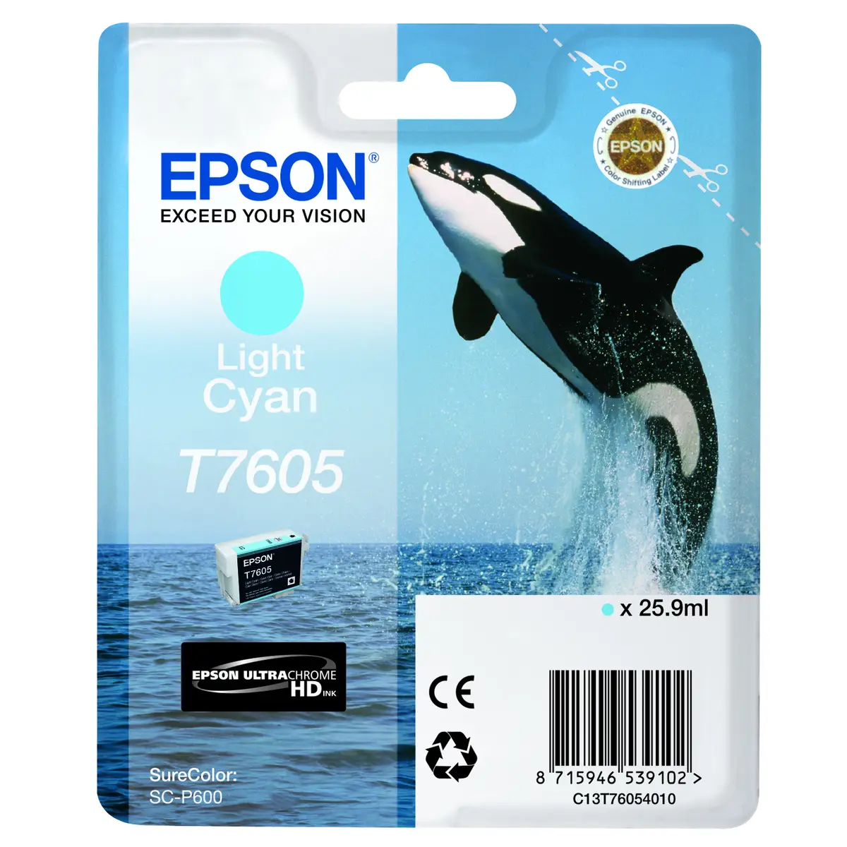 Ink Cartridge T7605 bright Cyan 26ml