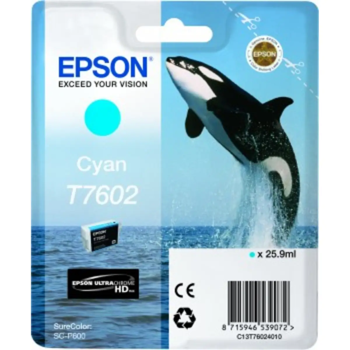 Ink Cartridge T7602 Cyan 26ml
