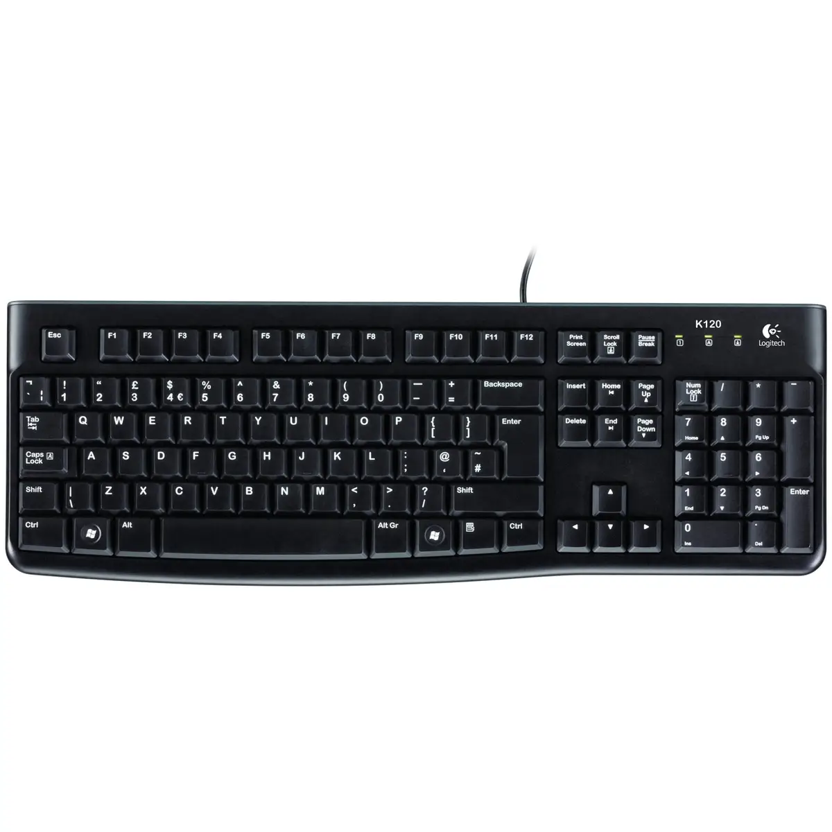 K120 Tastatur für Business Schwarz Layout Französisch