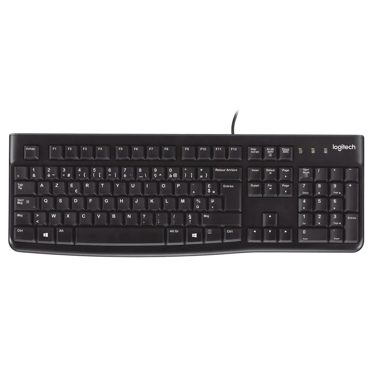 K120 Tastatur für Business Schwarz Layout Französisch