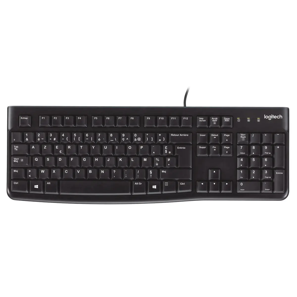 K120 Tastatur für Business Schwarz Layout Französisch