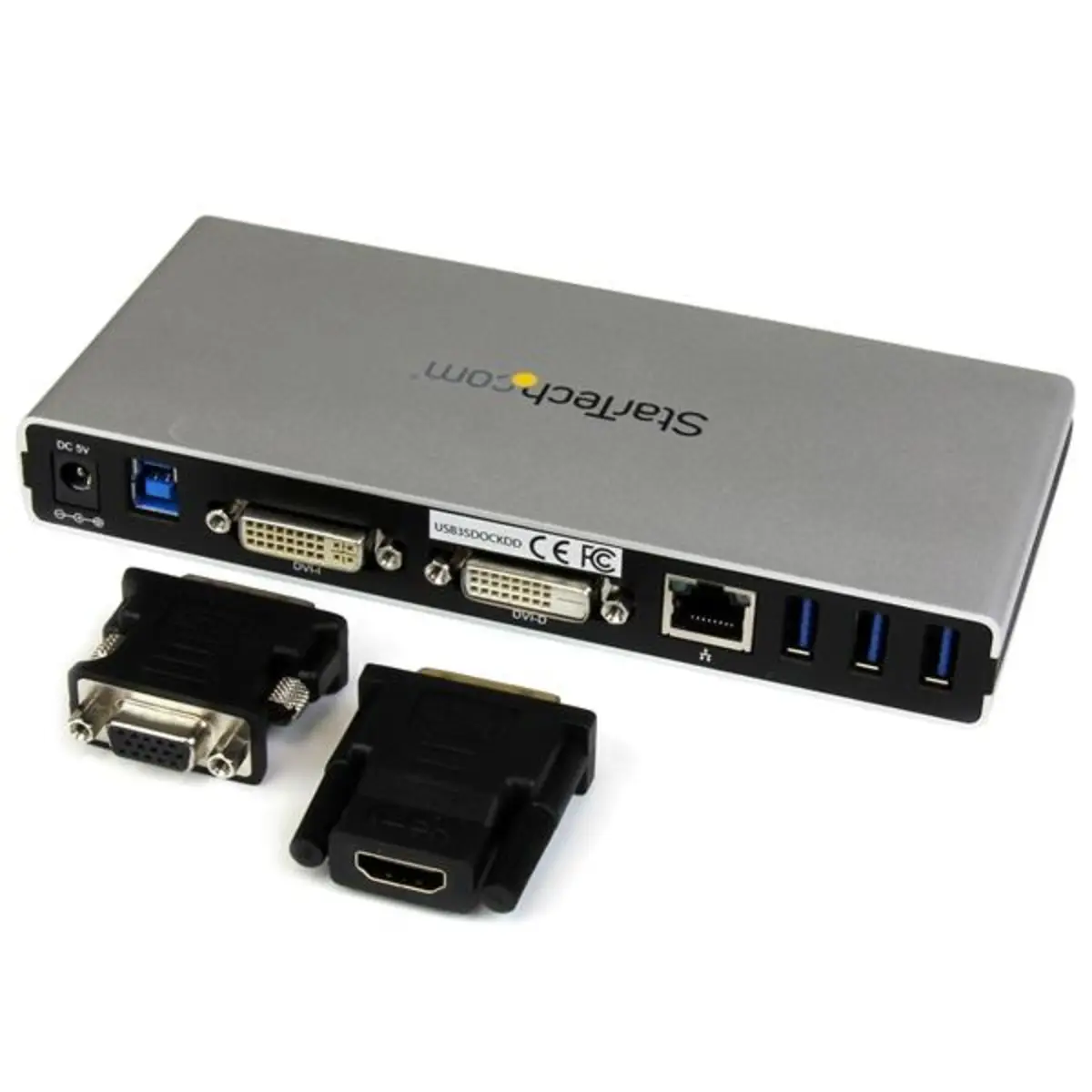 USB 3.0 Dockingstation mit Dual DVI / USB 3.0 / Gigabit Ethernet