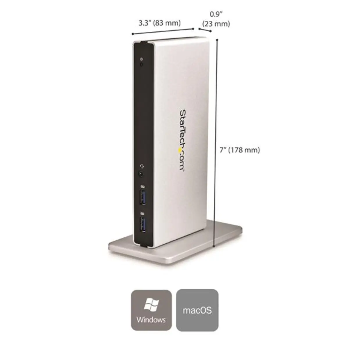 USB 3.0 Dockingstation mit Dual DVI / USB 3.0 / Gigabit Ethernet