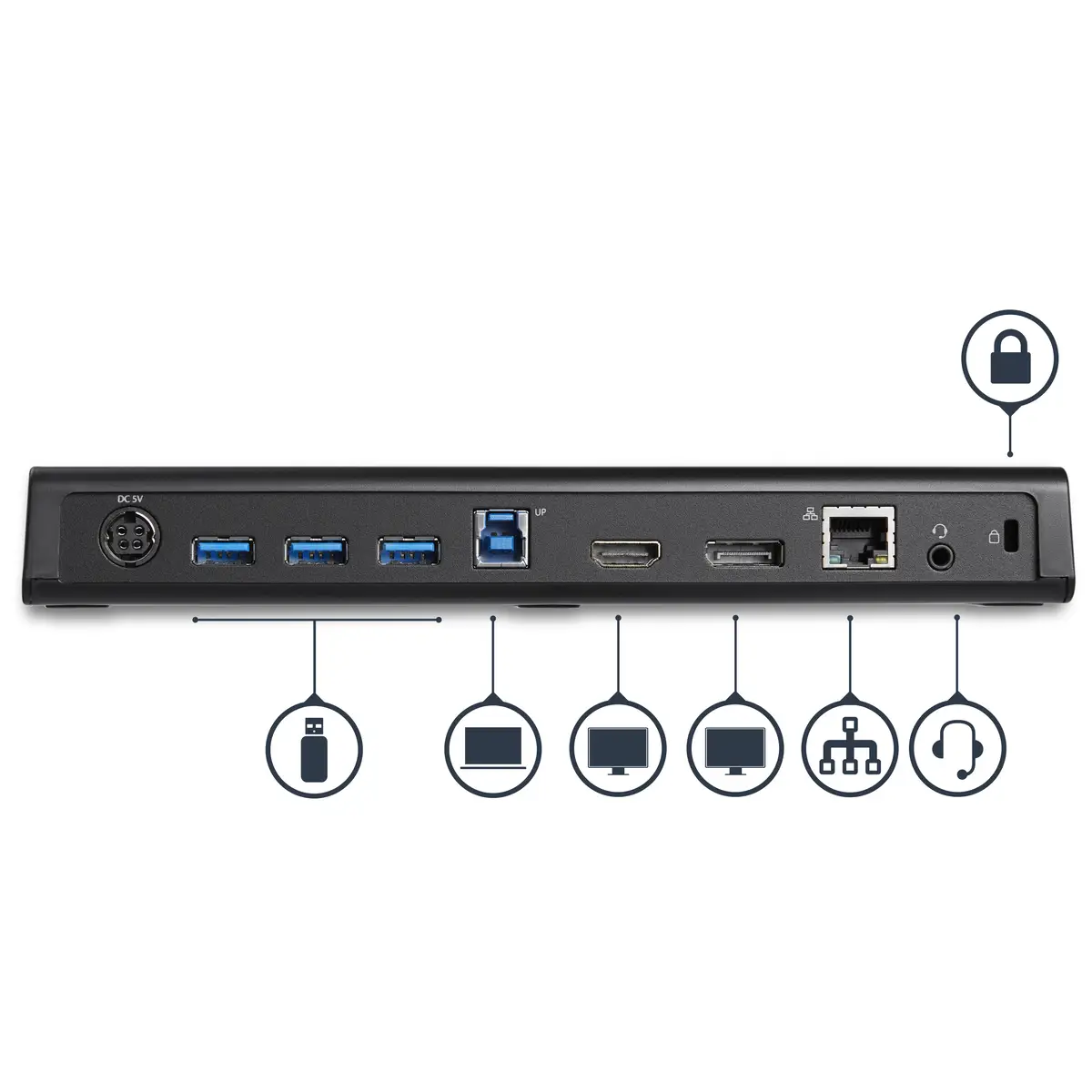 Universal USB 3.0 4K Dockingstation mit USB 3.0 / HDMI / DP / Gigabit Ethernet