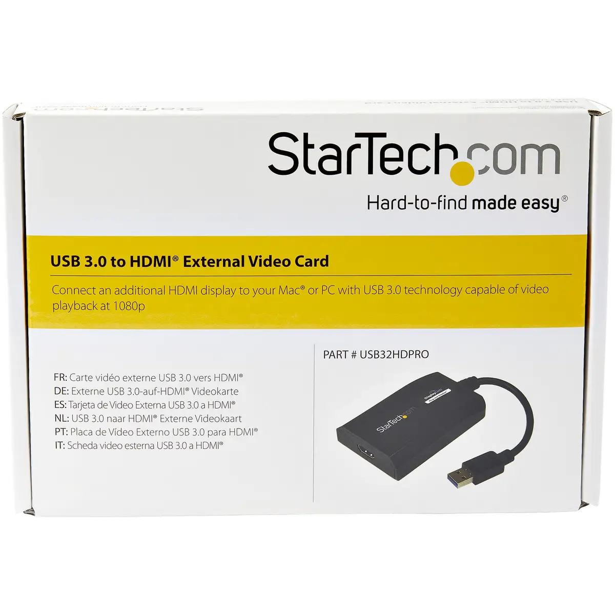 USB 3.0 auf HDMI Adapter - Externe Monitor Grafikkarte für Mac und PC HD 1080p