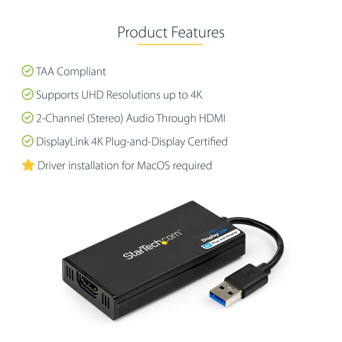 Startech 4K USB Video Card USB 3.0