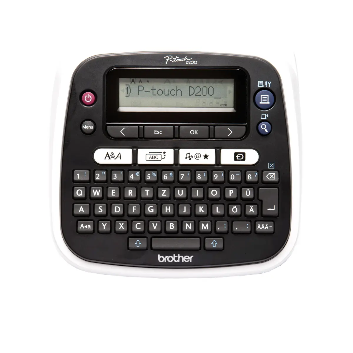 P-touch PT-D200BW Thermal transfer 20 mm/Sec. 180 dpi 9 mm pressure altitude
