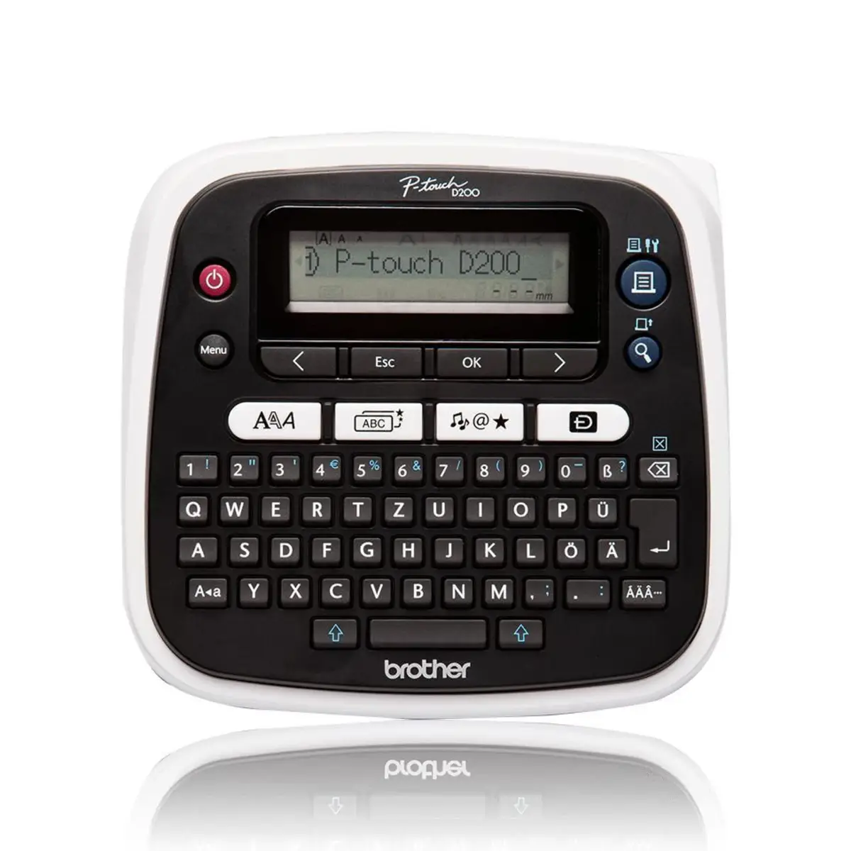 P-touch PT-D200BWVP case solution Thermal transfer 20 mm/Sec. 180 dpi 9 mm pressure altitude