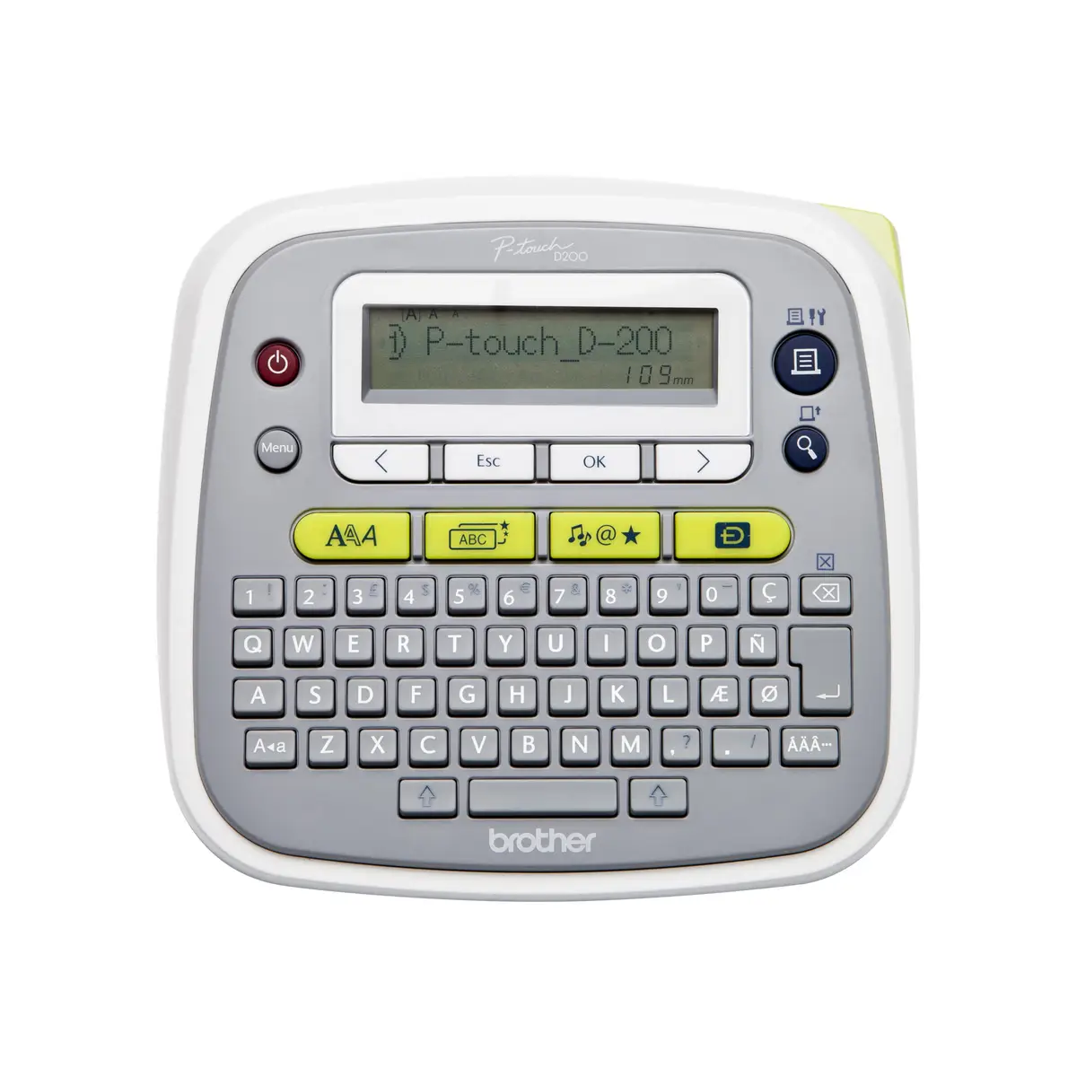 P-touch PT-D200BWVP case solution Thermal transfer 20 mm/Sec. 180 dpi 9 mm pressure altitude