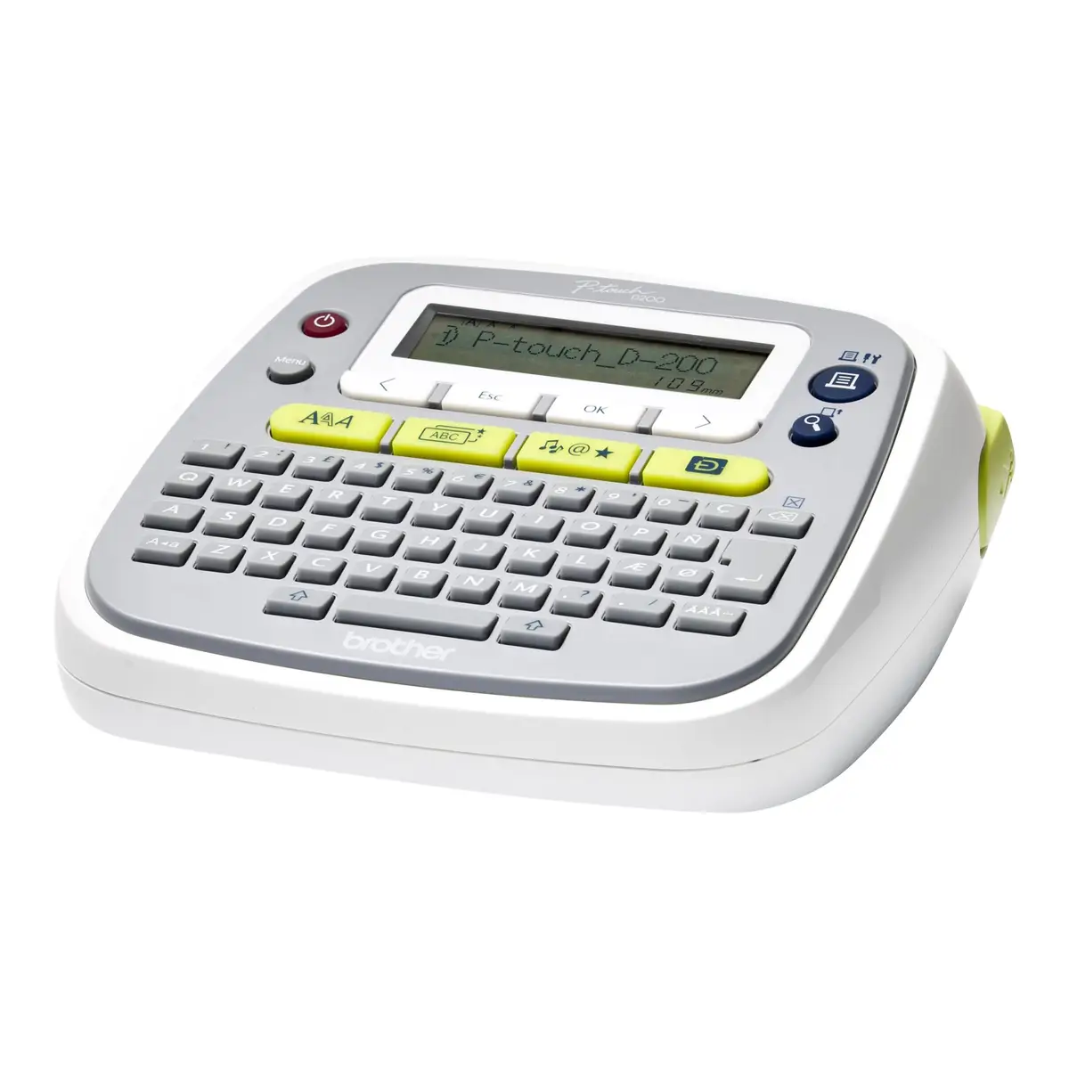 P-touch PT-D200BWVP case solution Thermal transfer 20 mm/Sec. 180 dpi 9 mm pressure altitude