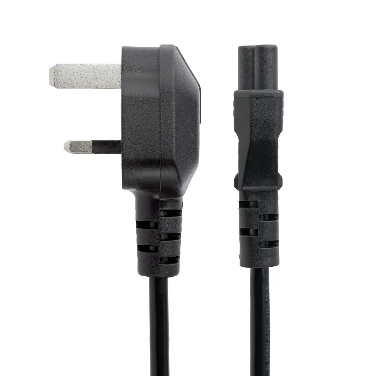 Kaltgeräte Stecker GB/Ireland schwarz 2m