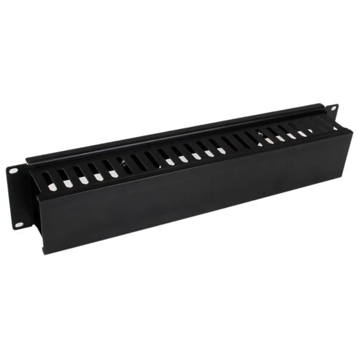 2 HE 19" Rangierpanel/Kabelordner Kabelmanagement mit Abdeckung