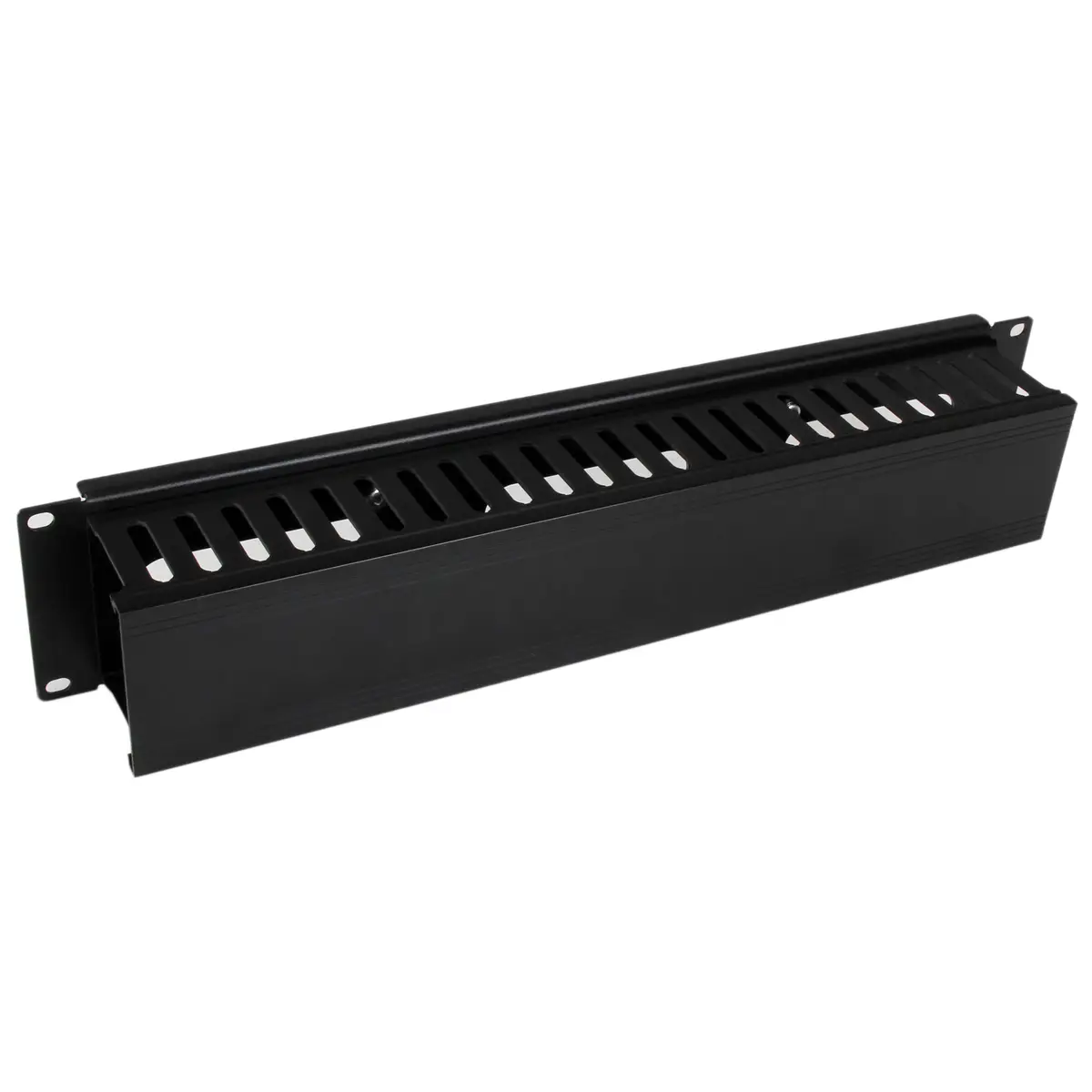 2 HE 19" Rangierpanel/Kabelordner Kabelmanagement mit Abdeckung