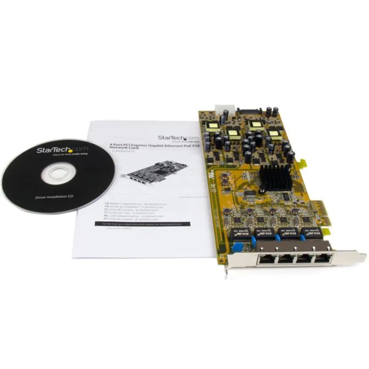 4-Port Gigabit Netzwerkkarte PCIe PoE