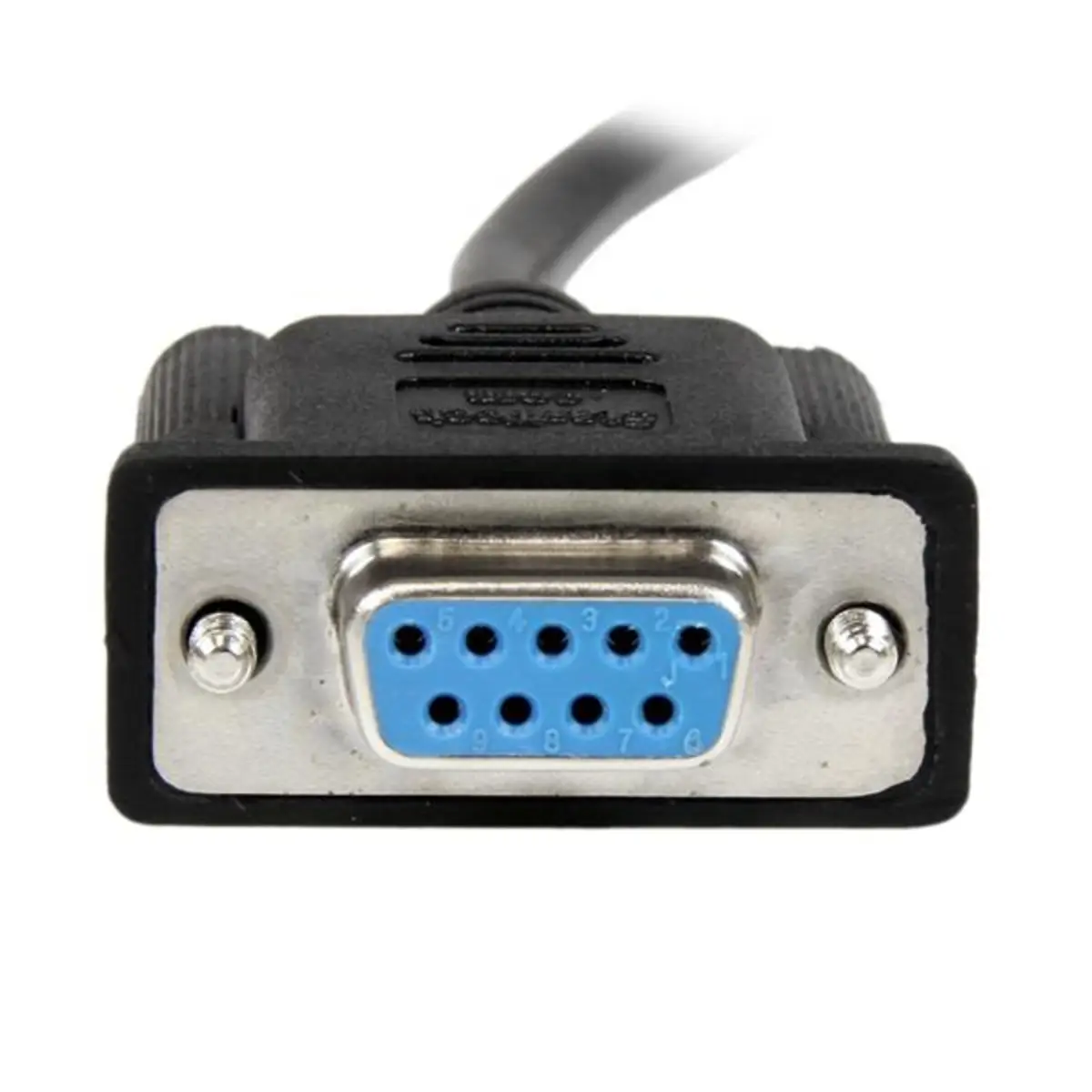 Nullmodemkabel DB-9/DB-9 Buchse/Buchse Schwarz 2m