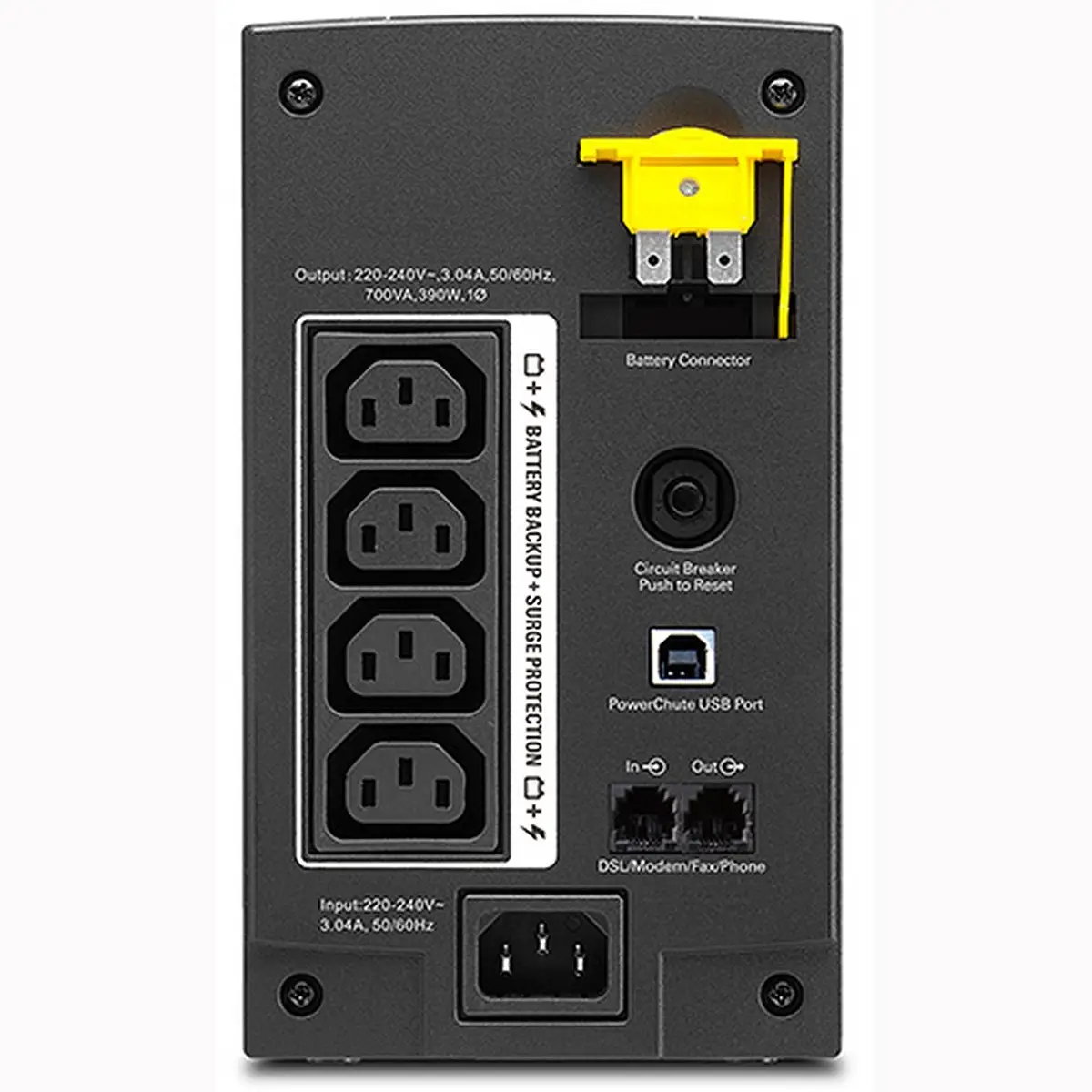 Back-UPS 700VA 230V AVR IEC Sockets