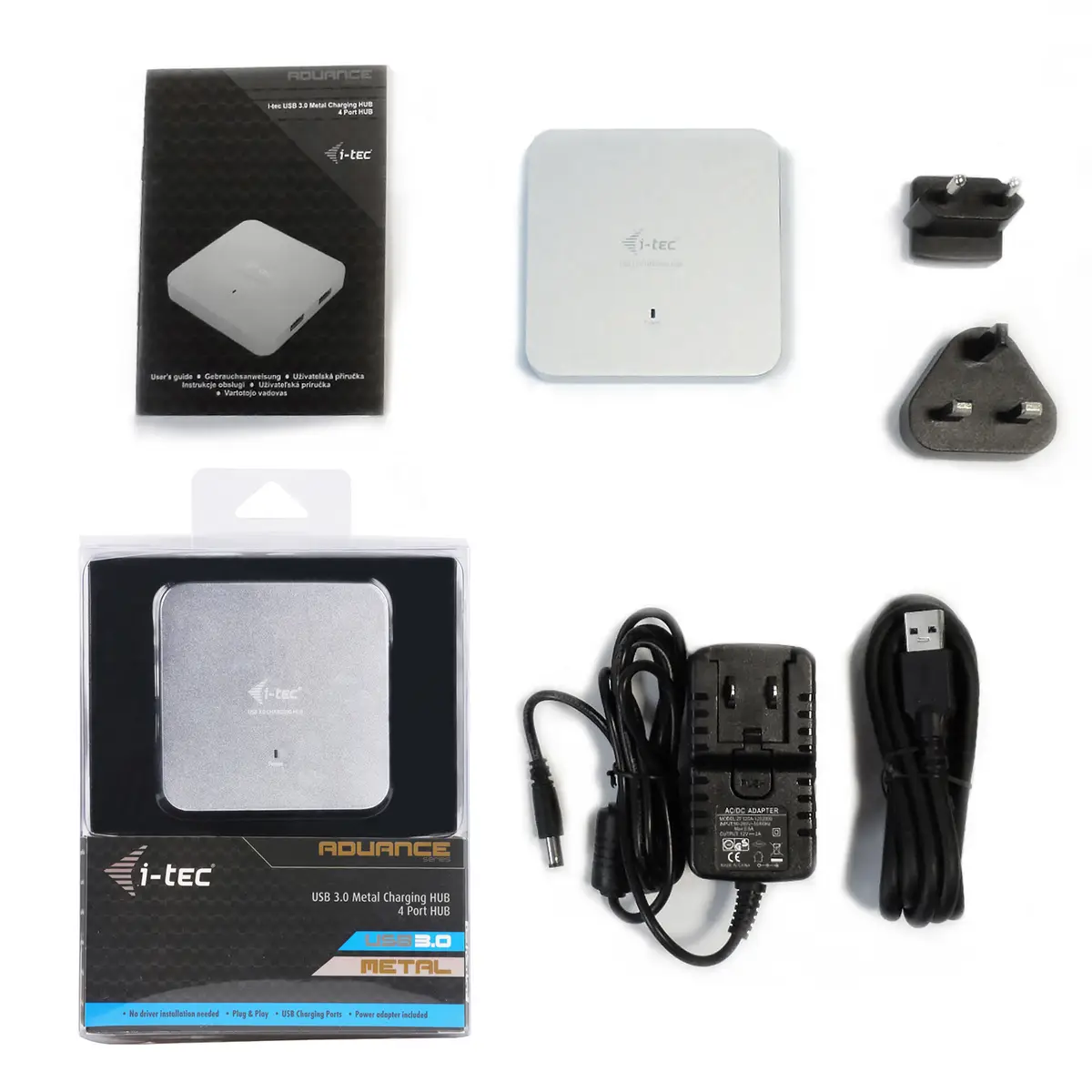 i-tec USB 3.0 Charging HUB Metal 4port Active