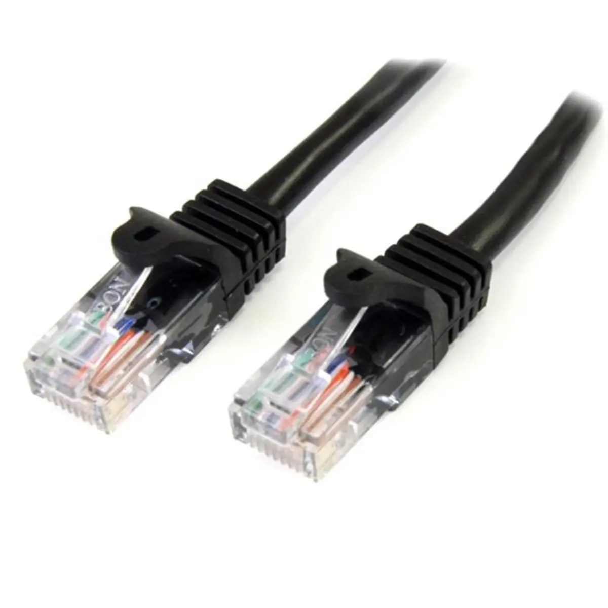 Patchkabel RJ-45 U/UTP Cat5e schwarz 1m