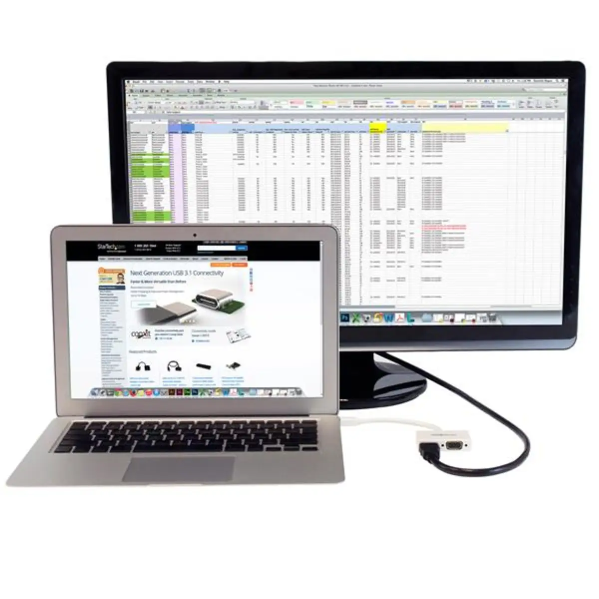 StarTech Mini-DisplayPort to VGA / HDMI converter white