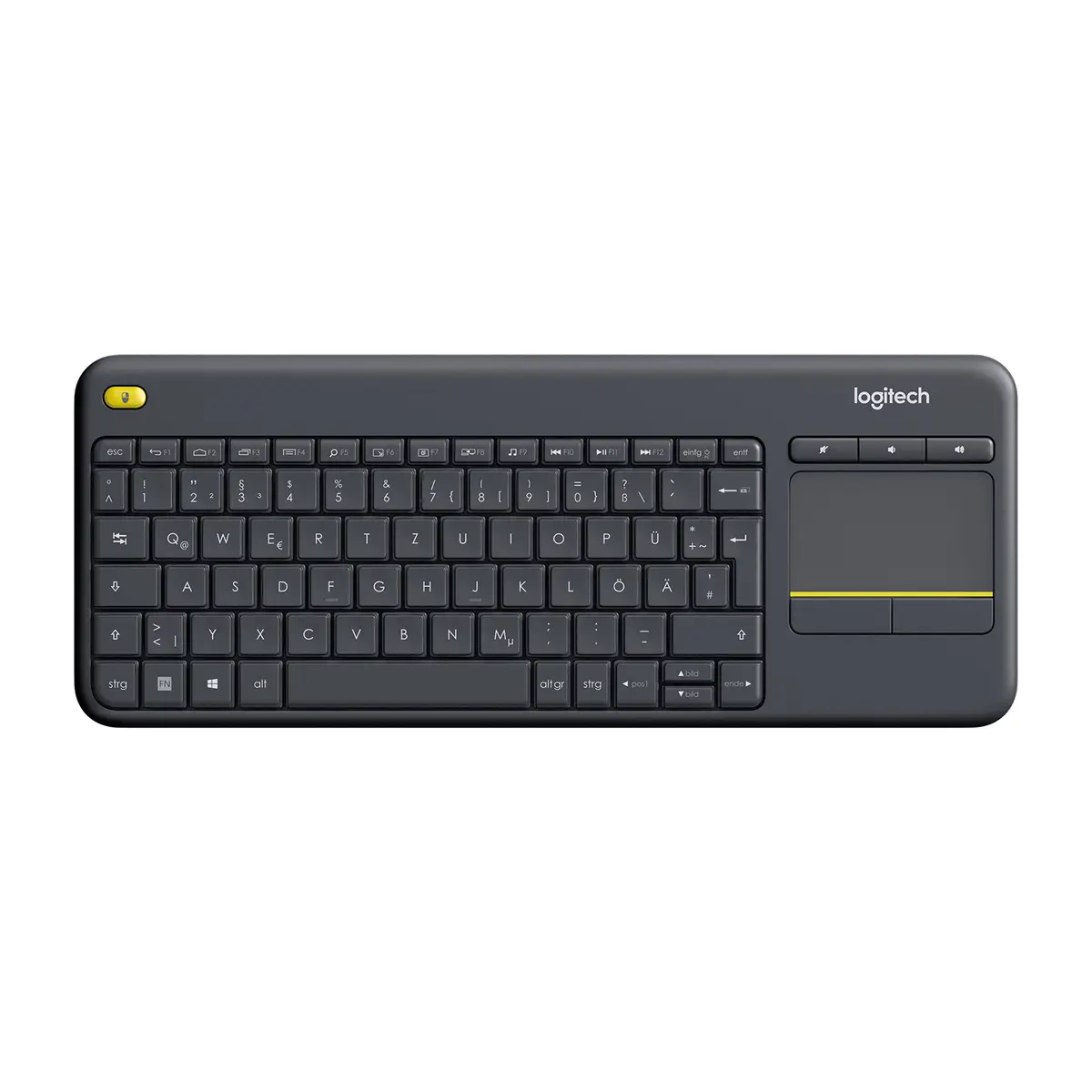 keyboard K400 Plus anthracite USB black Layout german