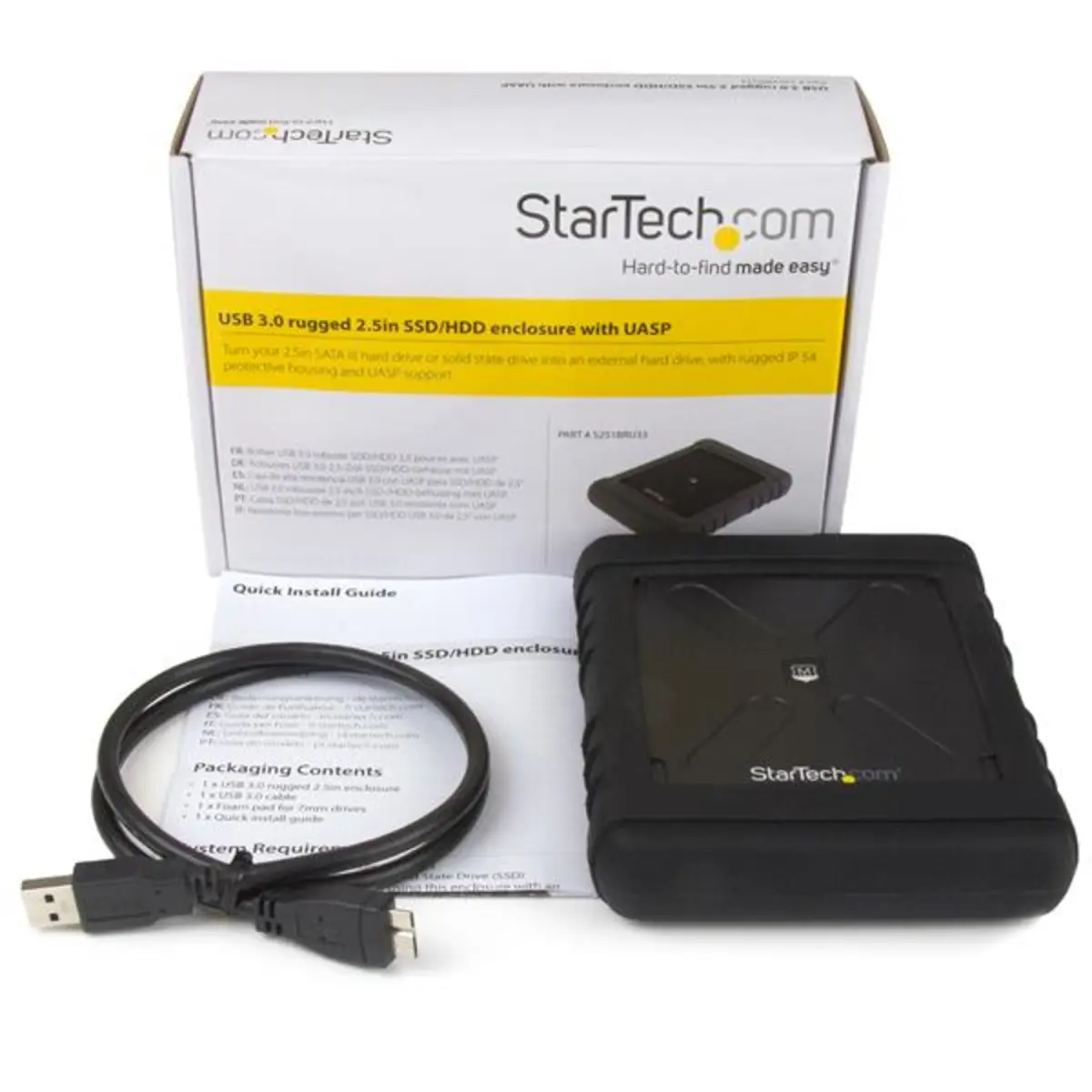 USB 3.0 auf SATA III externes Festplattengehäuse 6,4cm (2,5")