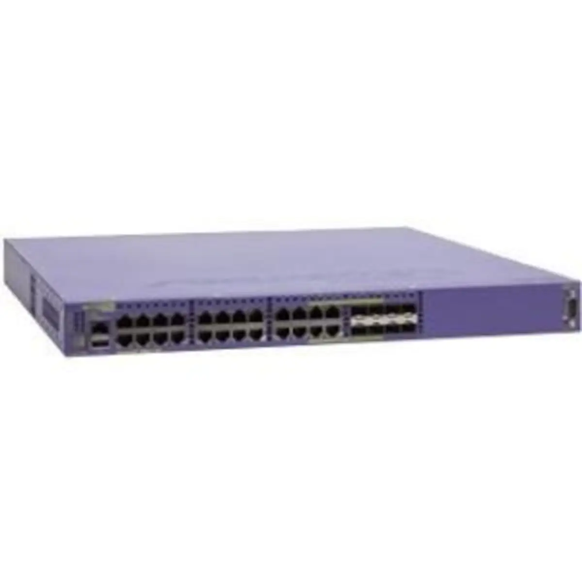 Summit X460-G2 24 10/100/1000BASE-T PoE+ 8 100/1000BASE-X unpopd SFP (4 SFP ports shared) 4 1000/10GBaseX unpopd SFP+ ports Rear VIM Slot (unpopd) Rear Timing Slot (unpopd) 2 unpopd PSU slots