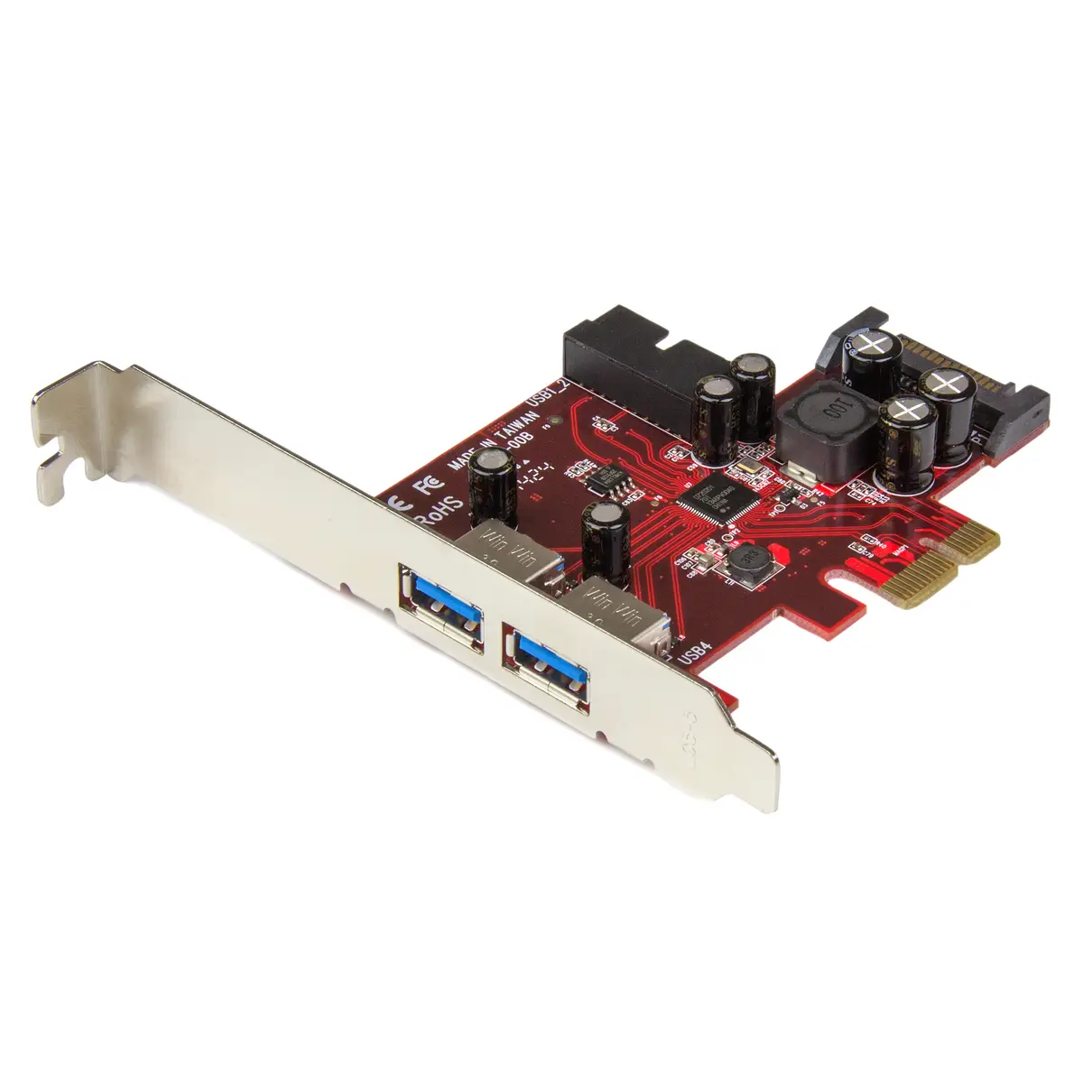 USB 3.0 PCI Express-Karte USB 2 Externe und 2 Interne Port mit SATA Power