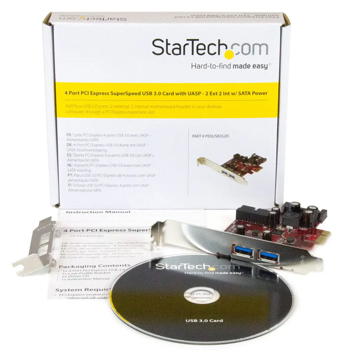 USB 3.0 PCI Express-Karte USB 2 Externe und 2 Interne Port mit SATA Power