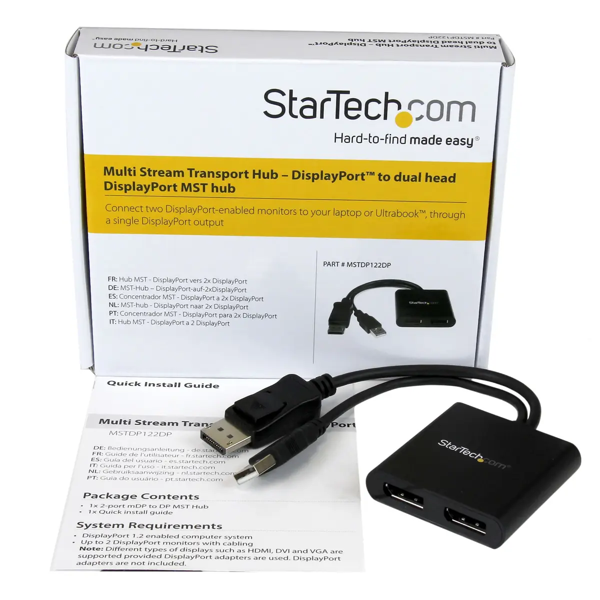 MST Hub DisplayPort zu 2x DisplayPort