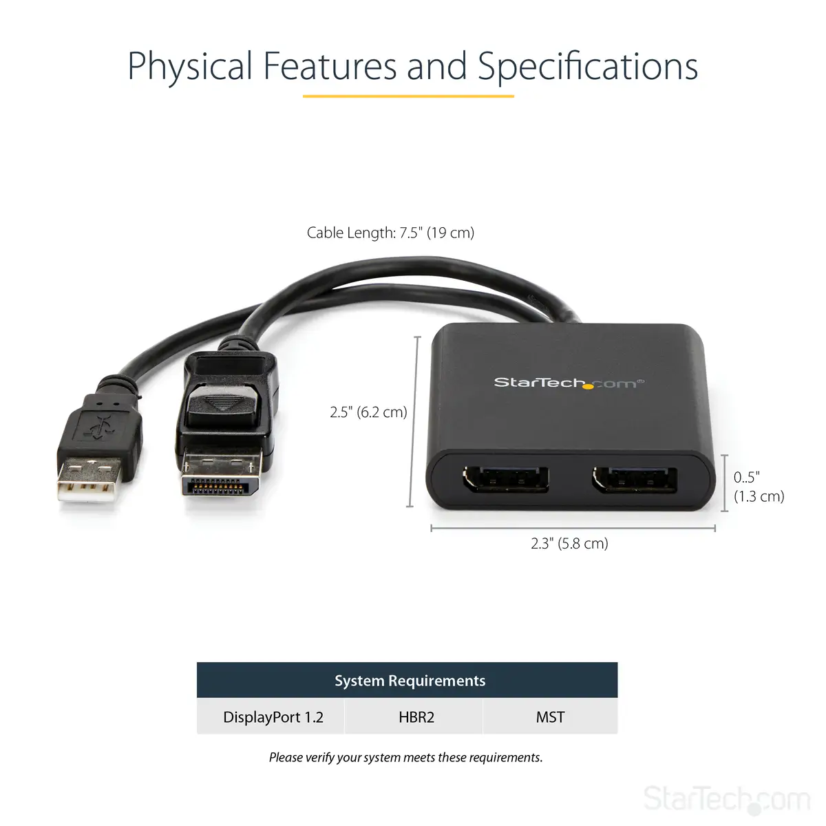 MST Hub DisplayPort zu 2x DisplayPort