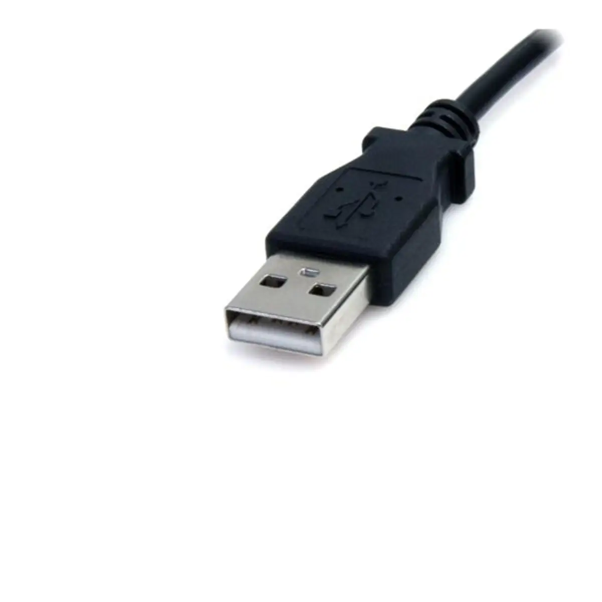 USB Kabel USB-A/Barrel-Type-M Männlich/Männlich Schwarz 0,9m