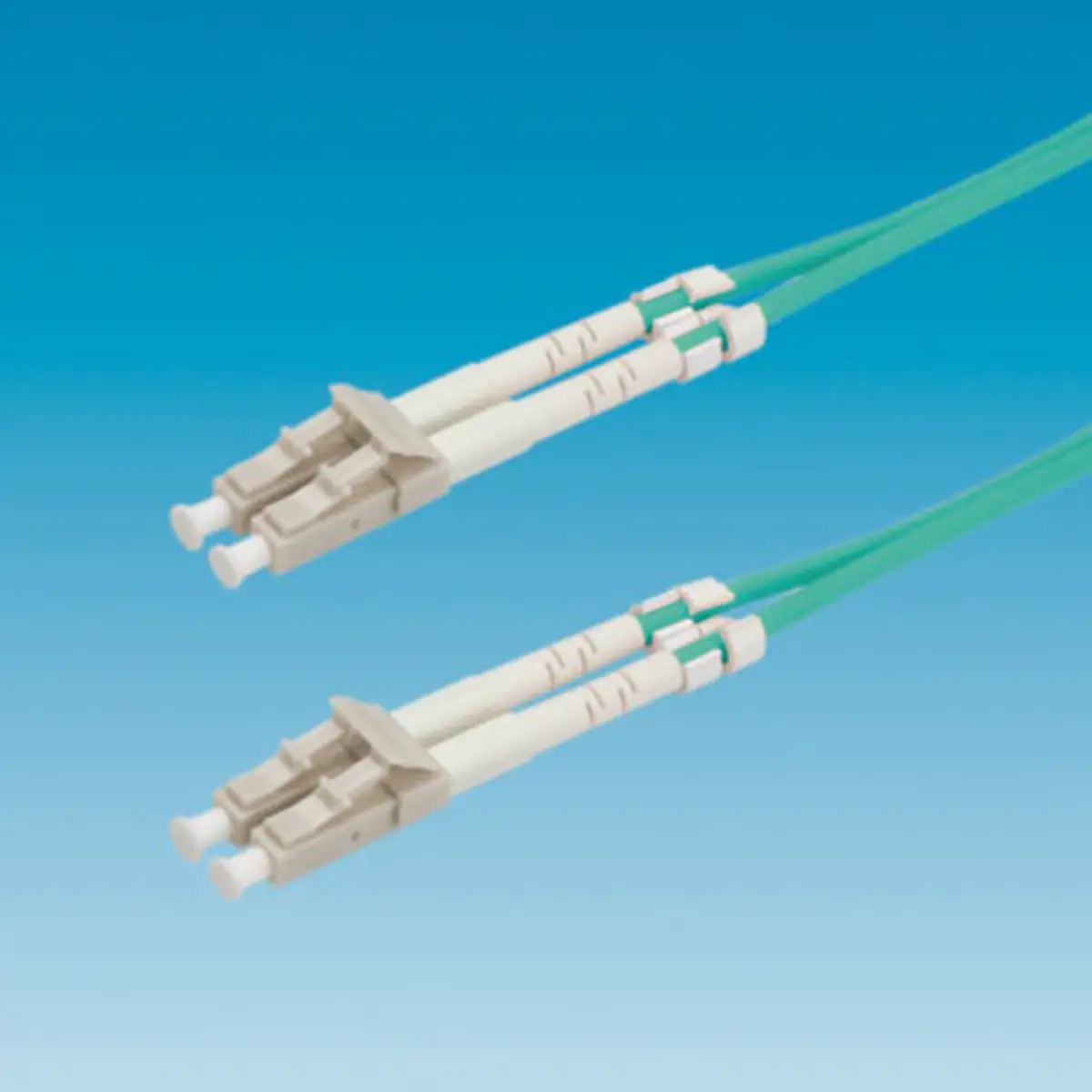 LWL-Kabel 50/125µm LC/LC Stecker/Stecker Türkis 5 m