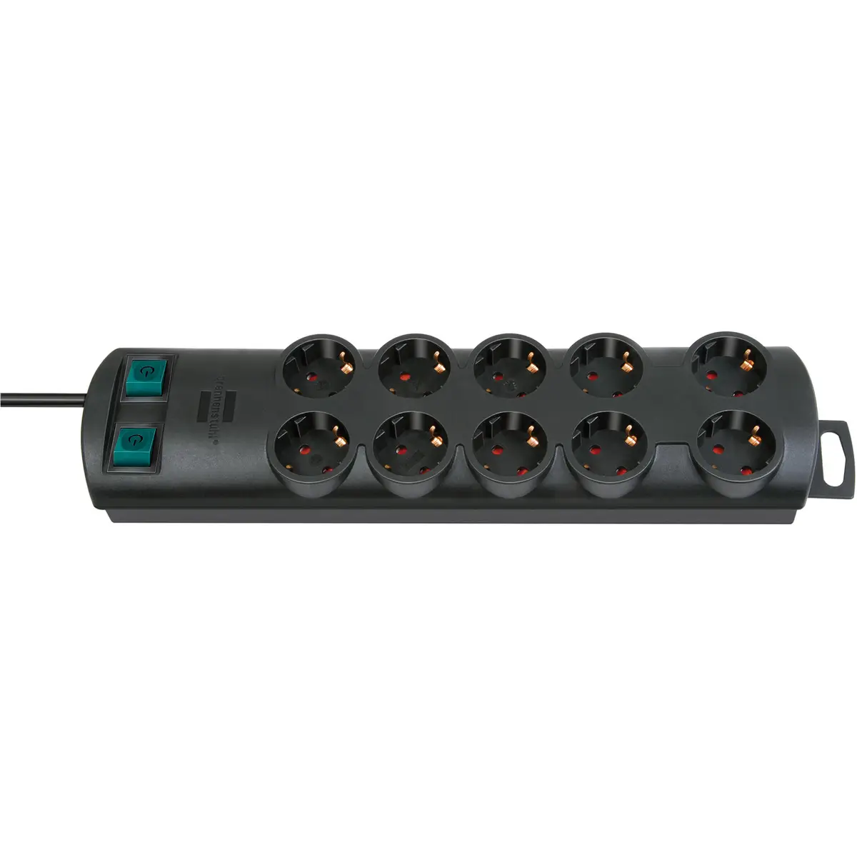 Primera-Line Steckdosenleiste 10-fach schwarz 2m
