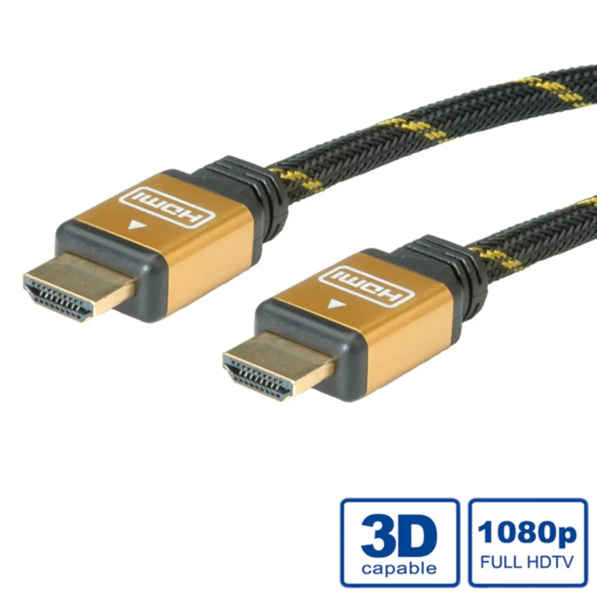 GOLD HDMI Kabel HDMI/HDMI Stecker/Stecker Schwarz 15m
