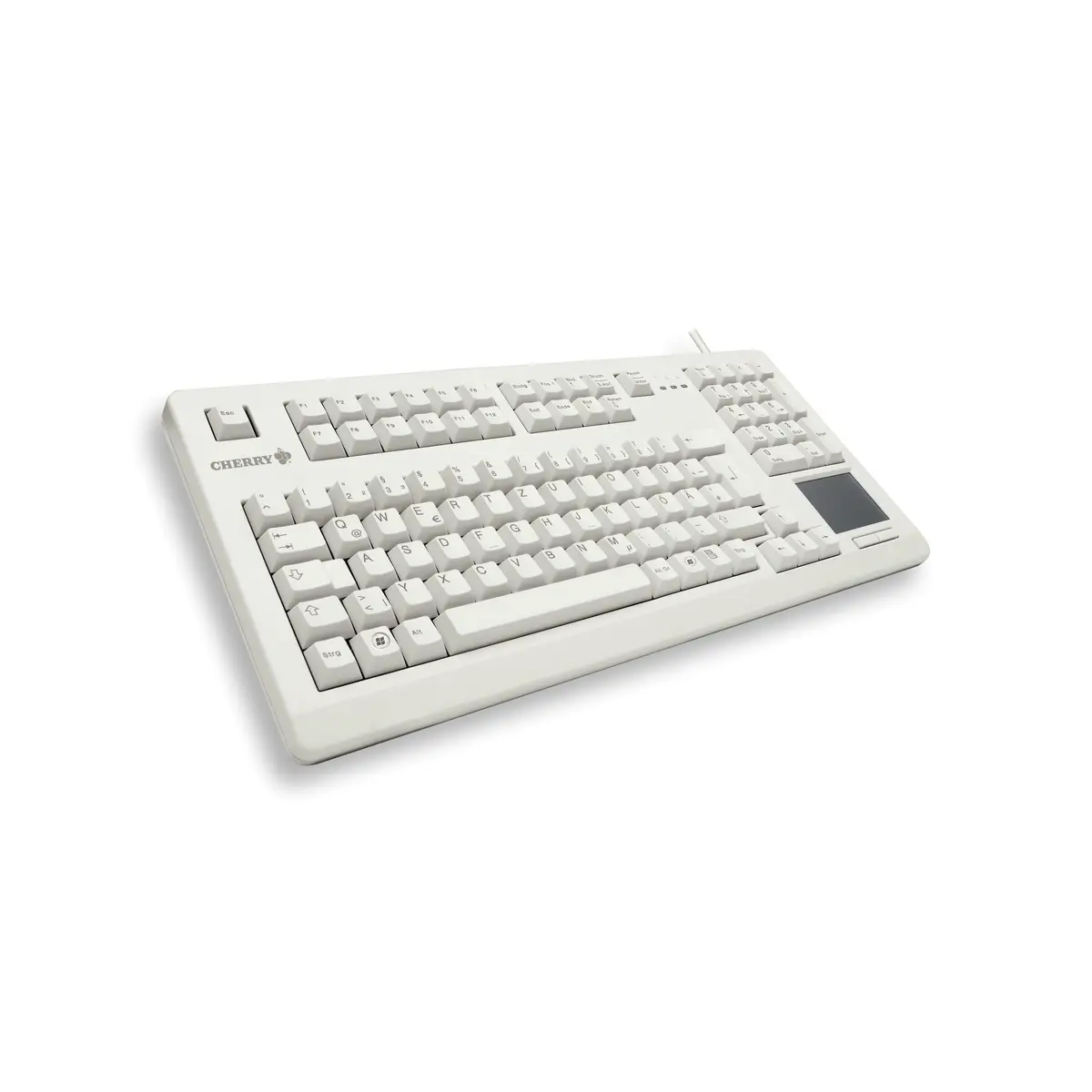 Tastatur G80-11900 USB grau Tastatur-Layout Deutsch integr. Touchpad