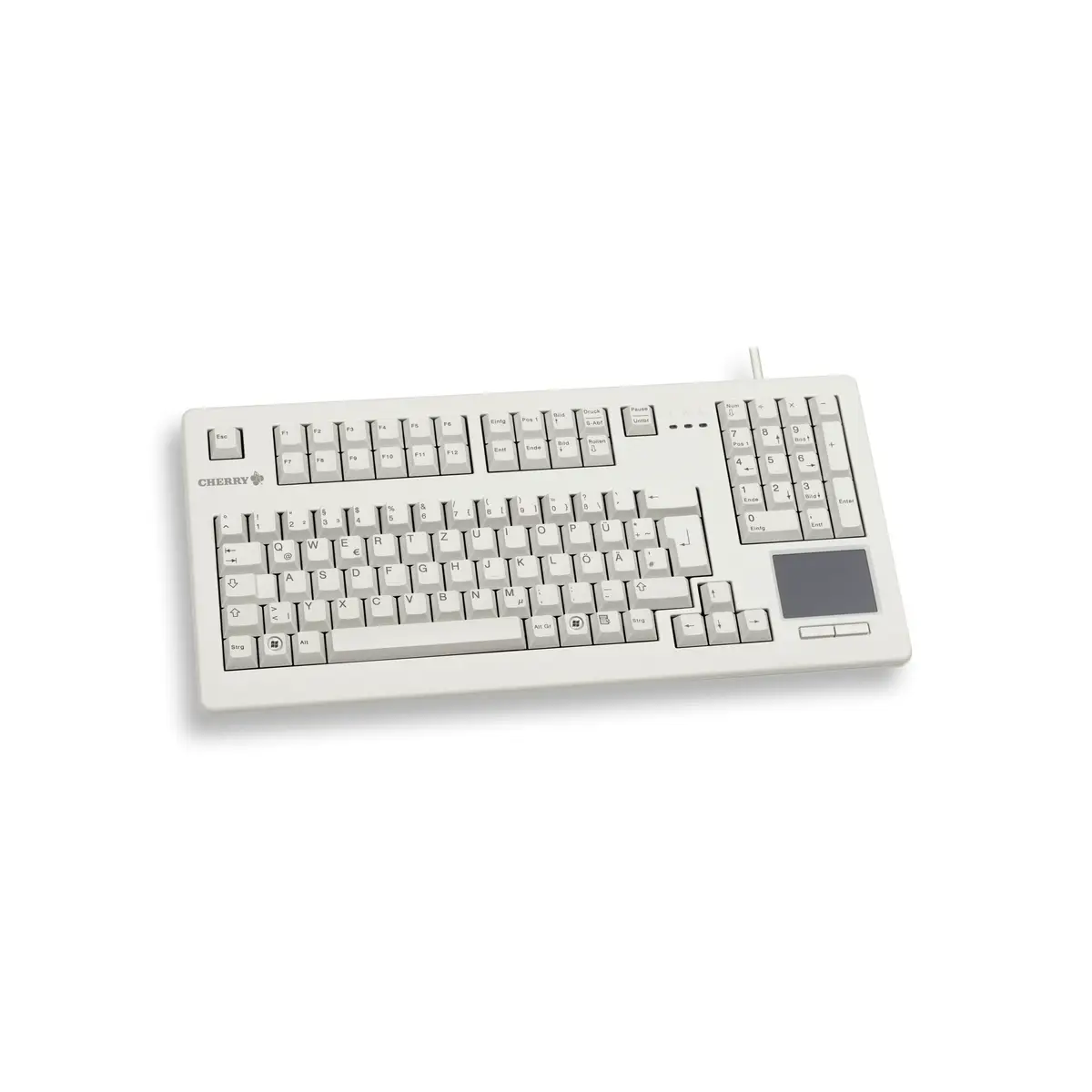 Tastatur G80-11900 USB grau Tastatur-Layout Deutsch integr. Touchpad