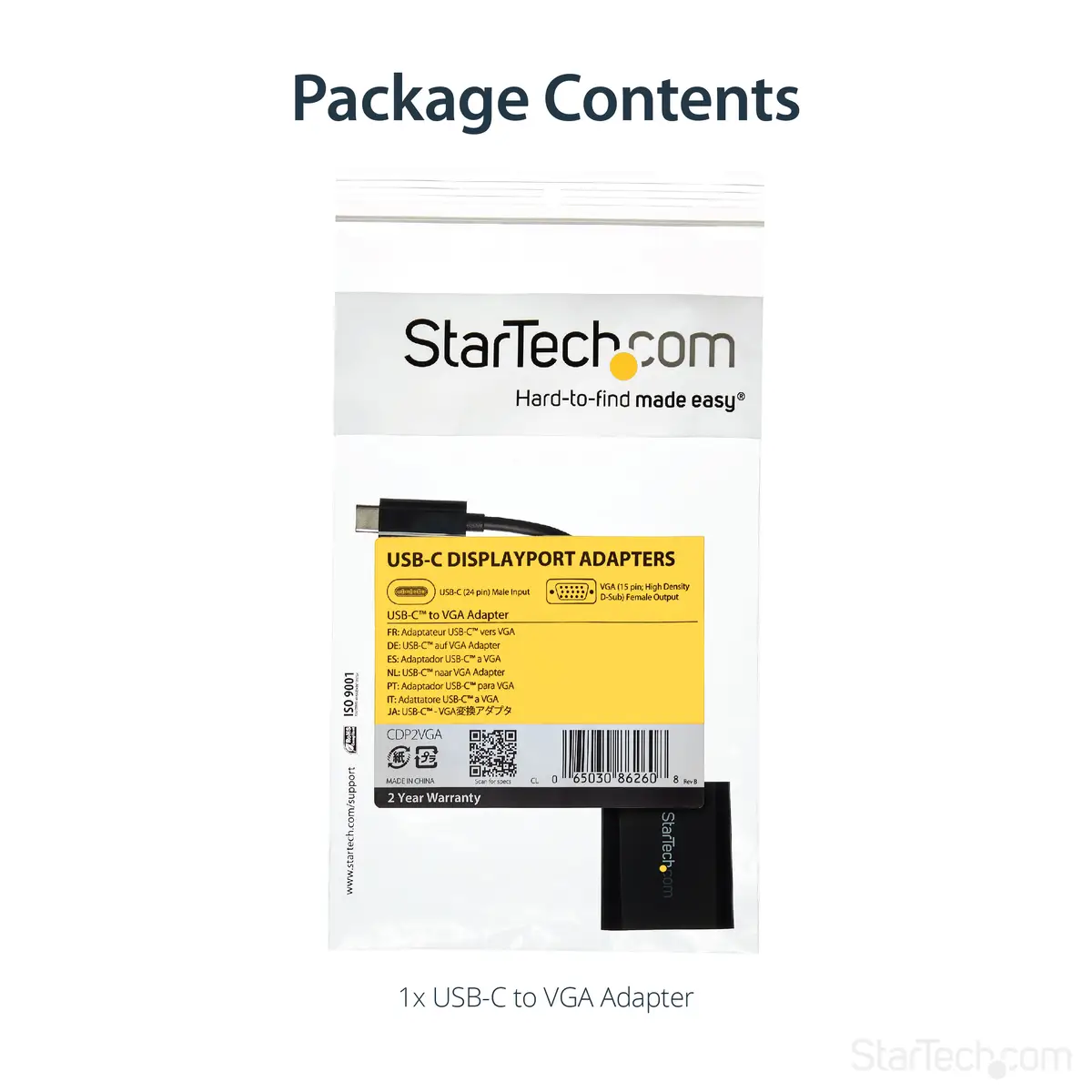 StarTech USB-C to VGA adaptor